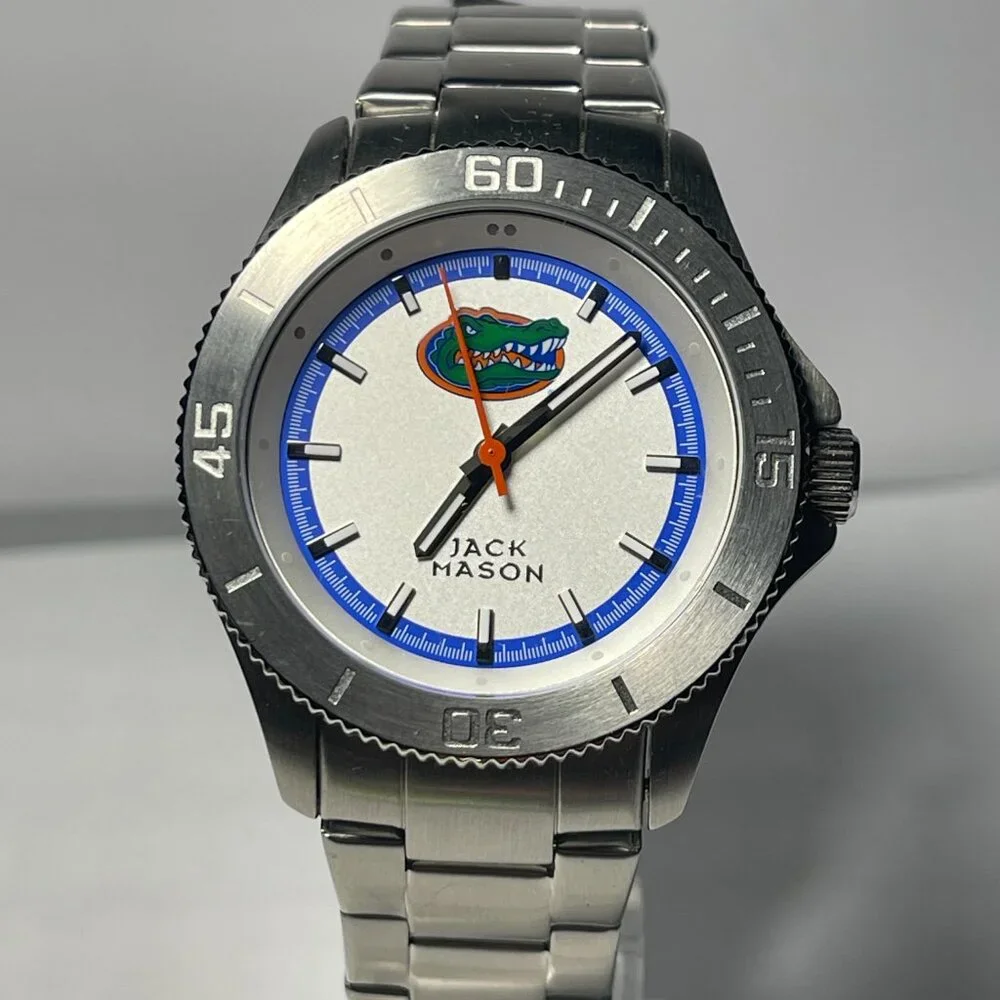 Florida Gators OFFICIAL NCAA Stainless-Steel Watch by Jack Mason !!!NEW!!!